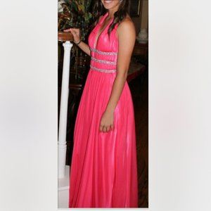 La Femme Pink Long Formal Prom Dress Size 2